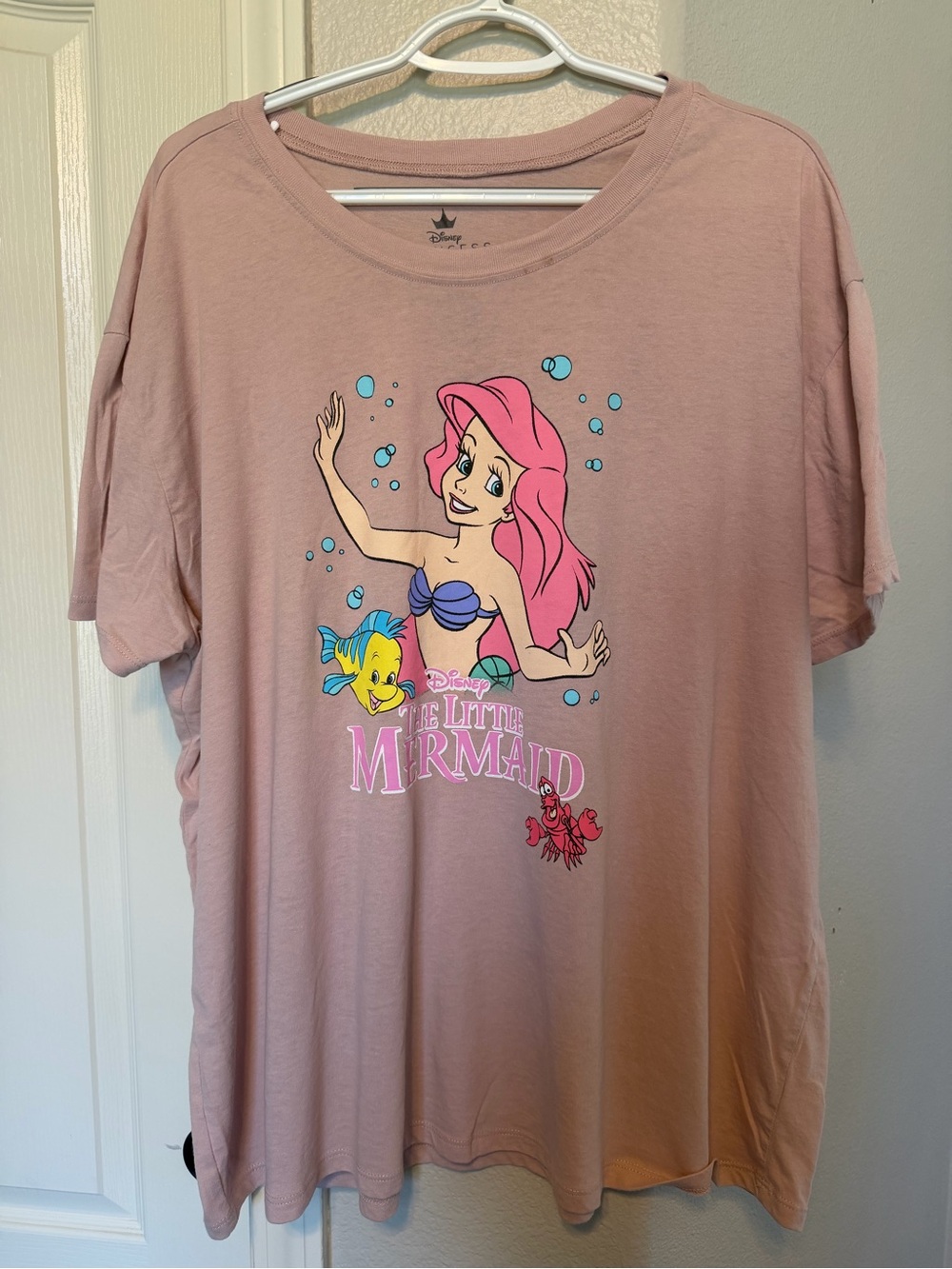 torrid Dusty Pink Little Mermaid Ariel Graphic Tee